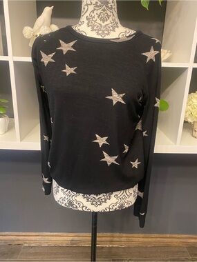Buffalo David Bitton Black Knit Star Sweater